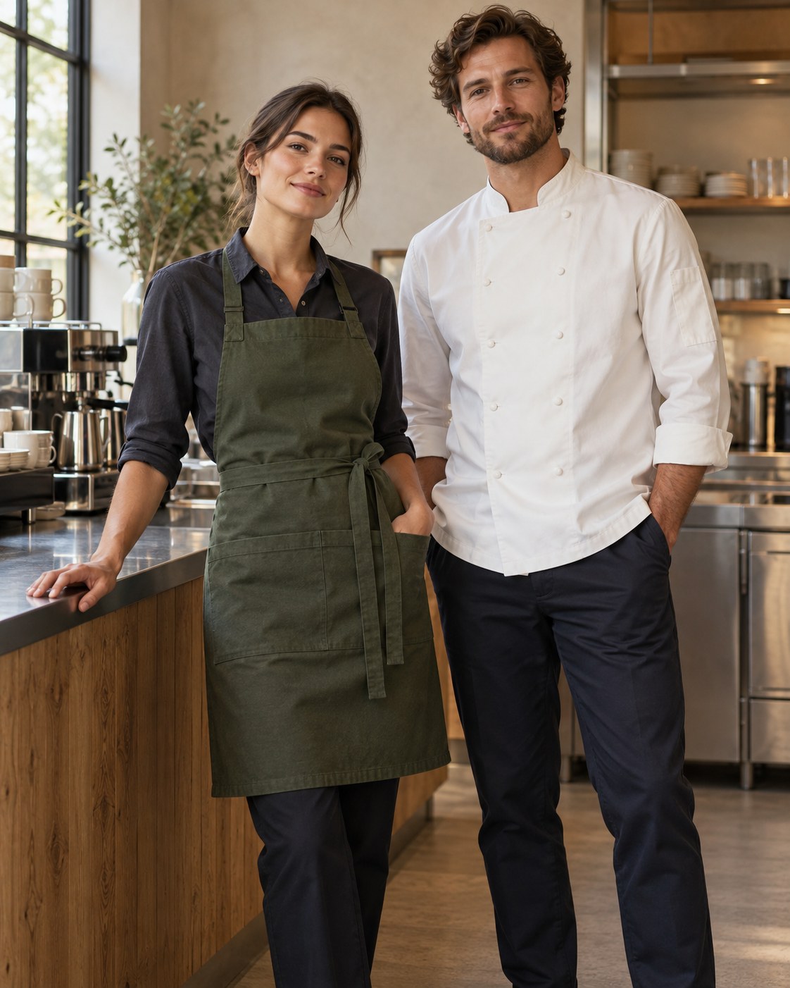 Restoran ve kafe ekipleri için servis, aşçı ve barista kıyafetleri